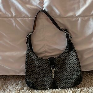 Black vintage 2000s coach shoulder bag